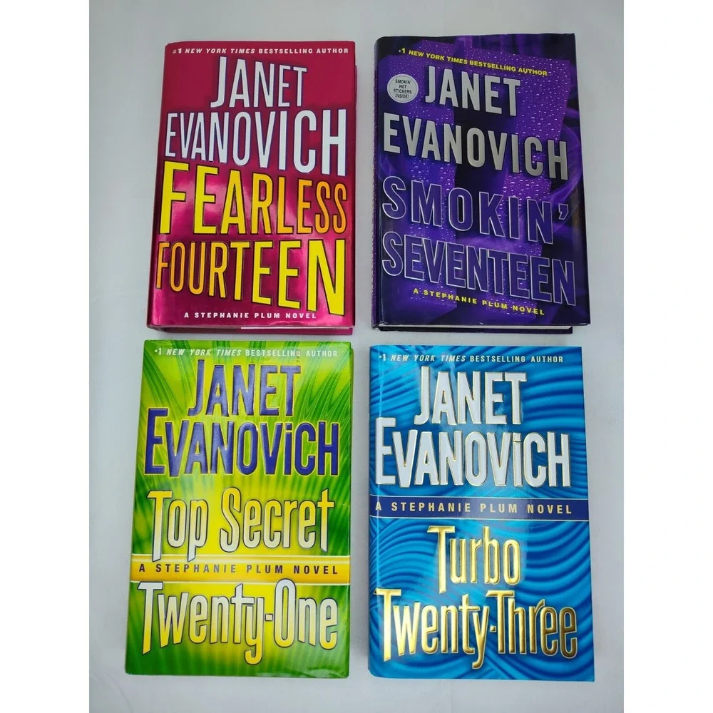 SET-4 Janet Evanovich Plum Novels Books 2008~16 Hardcover‎ SEE B54.2GA-1815